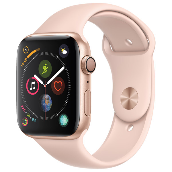  Смарт-часы Apple Watch S4 Sport 44mm Gold Al/Pink Sand Sport Band