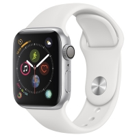  Смарт-часы Apple Watch S4 Sport 44mm Silver Al/White Sport Band